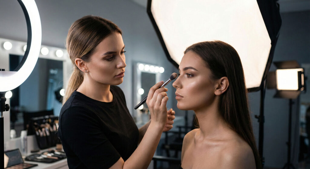 نحوه نورپردازی میکاپ